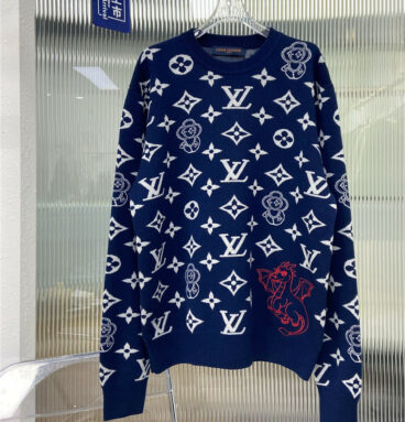louis vuitton LV new round neck long sleeve knitted sweater
