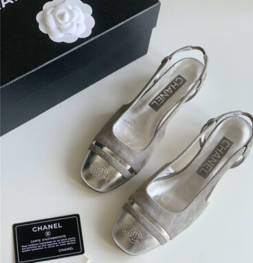 chanel new low heel square toe shoes