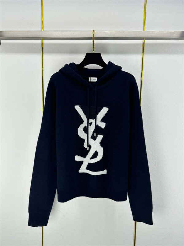 YSL new hooded logo sweater