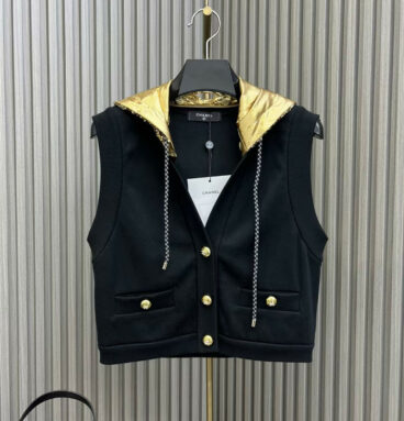 chanel handmade hooded vest