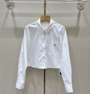 Givenchy new embroidered cotton shirt