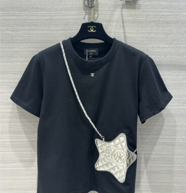 chanel star bag pure cotton t-shirt