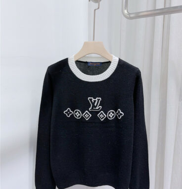 louis vuitton LV long sleeve wool cashmere sweater