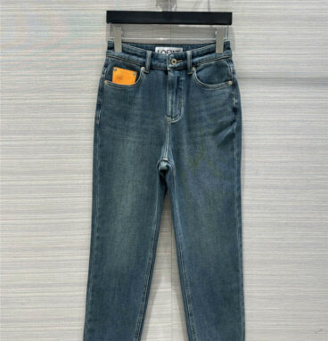 Loewe three -color stick straight jeans