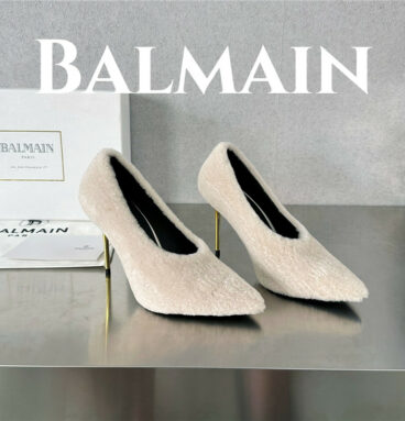 Balmain's new Ruby lambswool stiletto mules