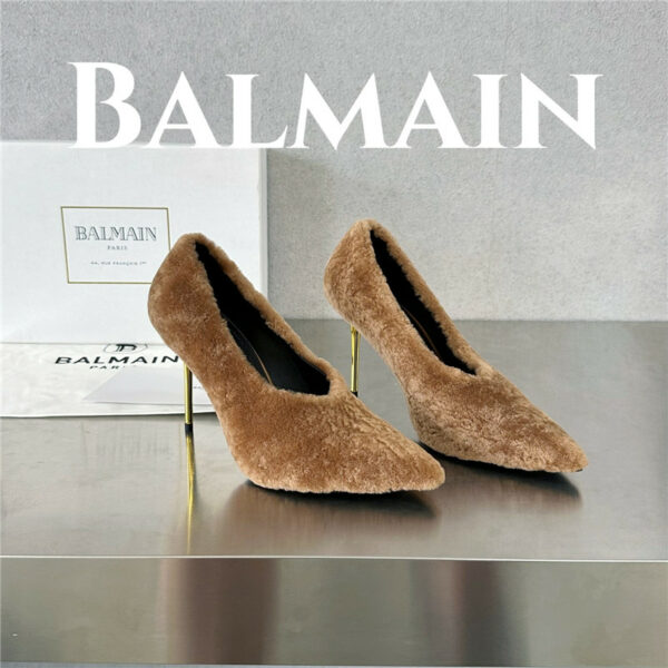 Balmain's new Ruby lambswool stiletto mules