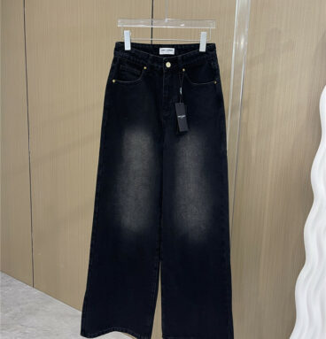 YSL fermentation washed straight jeans