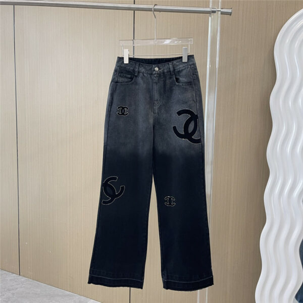 chanel second hand washed jeans