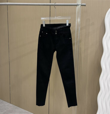 alexander wang irregular high waist jeans