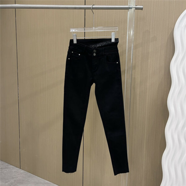 alexander wang irregular high waist jeans
