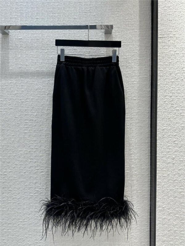 prada lady style long skirt