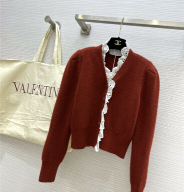 valentino new wool cardigan