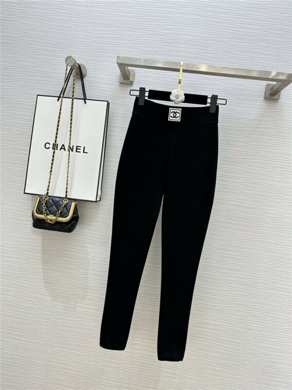 Chanel oversized stretch one-piece cropped pants