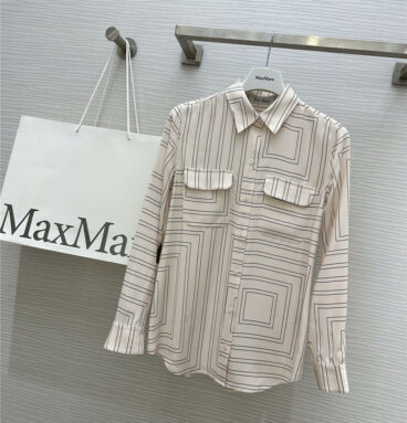 MaxMara rayon double pocket shirt