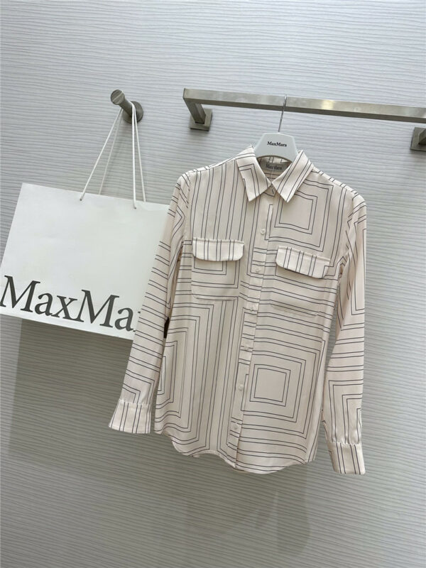 MaxMara rayon double pocket shirt