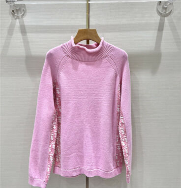 dior new pink and white presbyopic knitted top