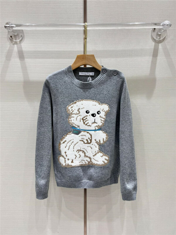 dior new round neck knitted pullover
