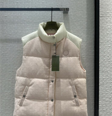 Gucci Morandi color contrast down vest