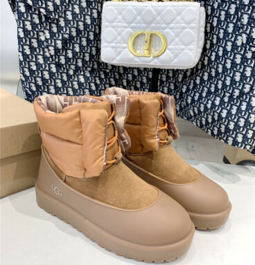 ugg waterproof lace-up down two-wear snow boots