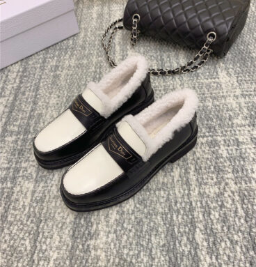 dior new wool loafers