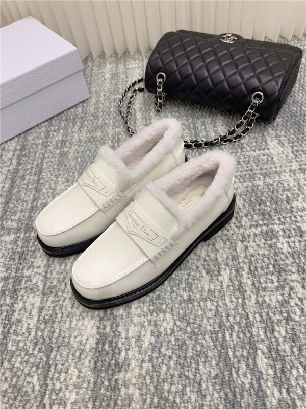 dior new wool loafers