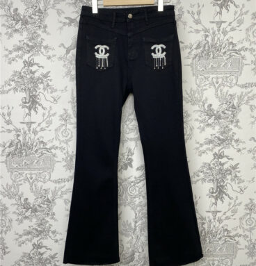 chanel early spring new bootcut jeans