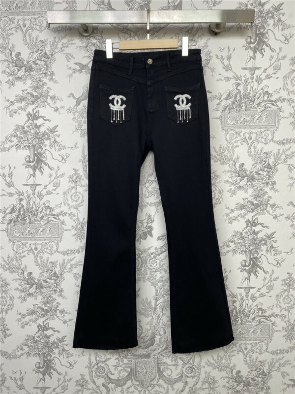 chanel early spring new bootcut jeans