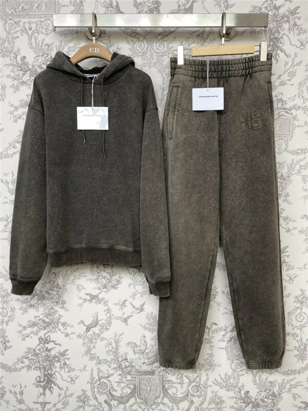 alexander wang hooded sweatshirt leggings and pants set