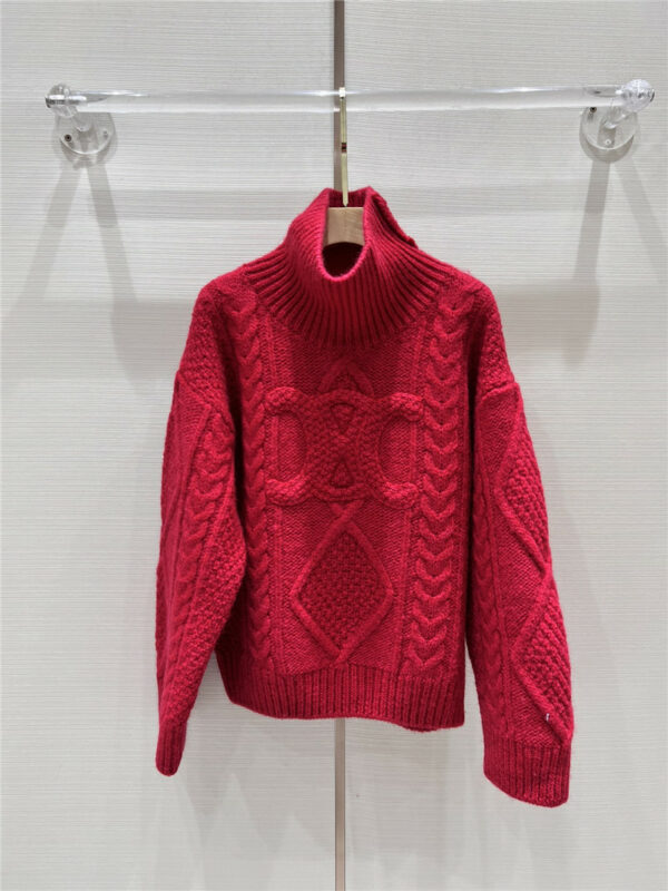 celine turtleneck series wool turtleneck sweater