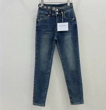 alexander wang high waist skinny jeans