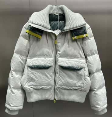 Hermès turtleneck hooded down jacket