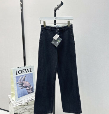 loewe new ginseng essence embroidery series jeans