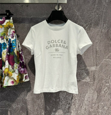 Dolce & Gabbana d&g monogram printed jersey t-shirt