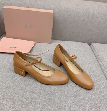 miumiu new thick heel Mary Jane shoes