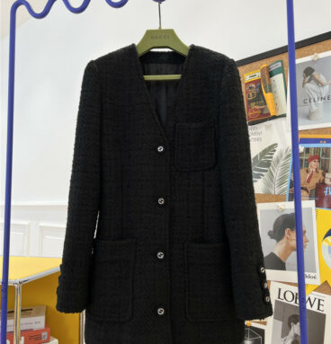 gucci wool melange jacket