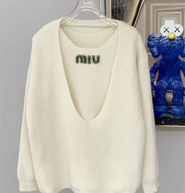 miumiu ladylike fashionable two-piece sweater set