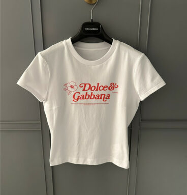 Dolce & Gabbana d&g pure cotton printed letter T-shirt