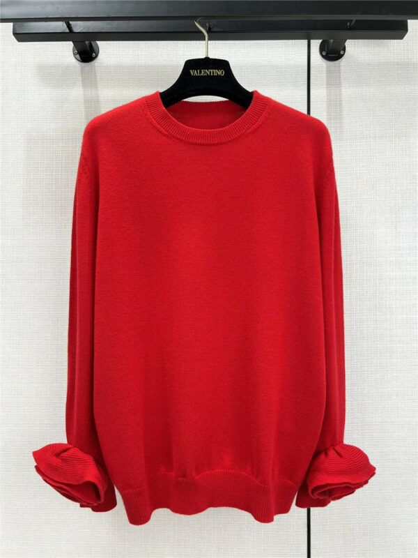 valentino early spring floral cashmere top