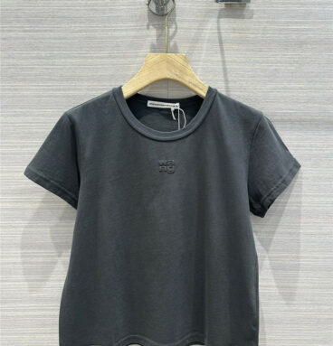 alexander wang colorful rubber logo short sleeve T-shirt