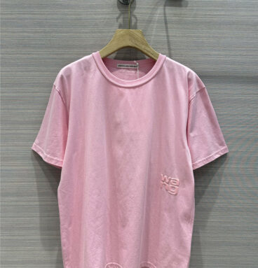 alexander wang colorful rubber logo short-sleeved T-shirt