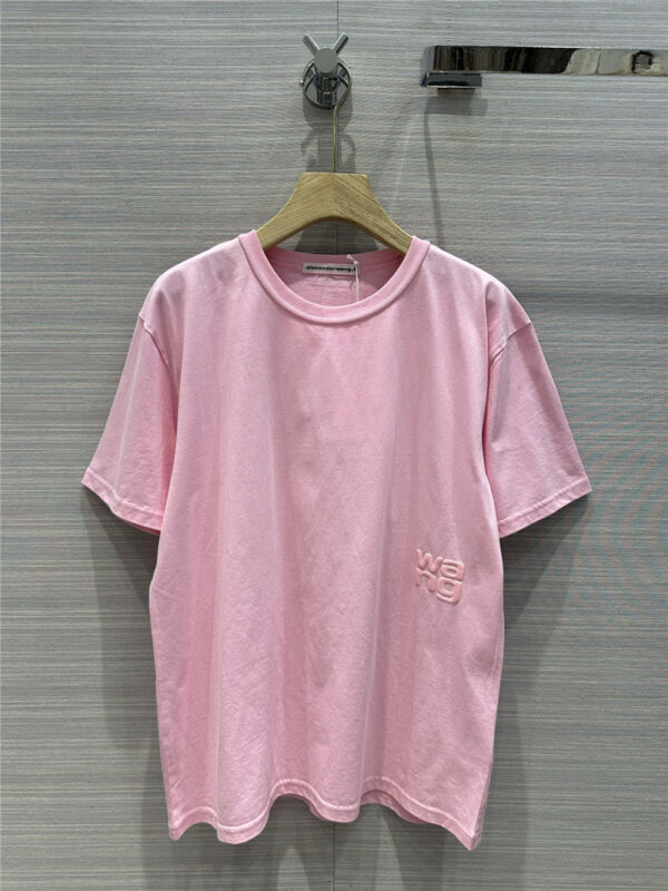 alexander wang colorful rubber logo short-sleeved T-shirt
