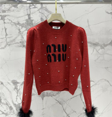 miumiu new hot diamond knitted sweater