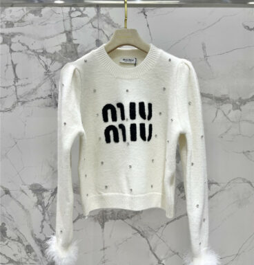miumiu new hot diamond knitted sweater