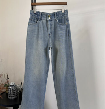 chanel high waist jeans