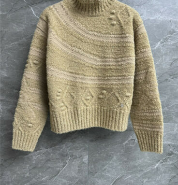 chanel three-dimensional turtleneck sweater