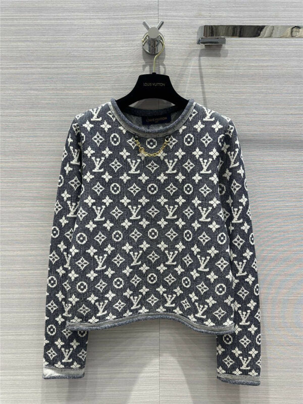 louis vuitton LV knitted wool long-sleeved top