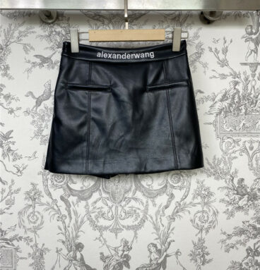 alexander wang early spring new leather culottes