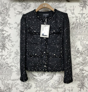 chanel new sequined tweed jacket