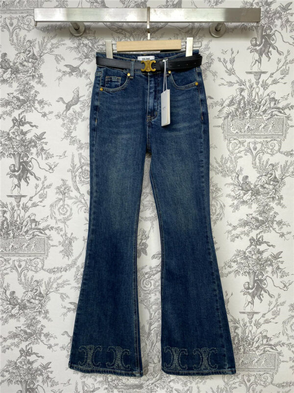 celine autumn and winter bootcut jeans