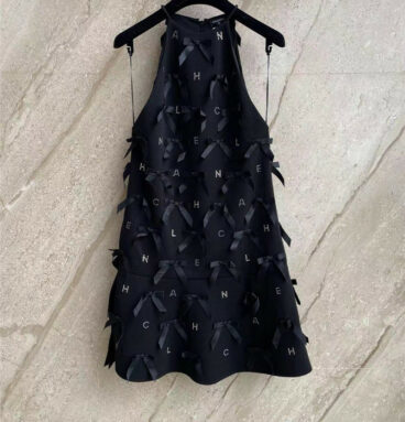 chanel bow dress